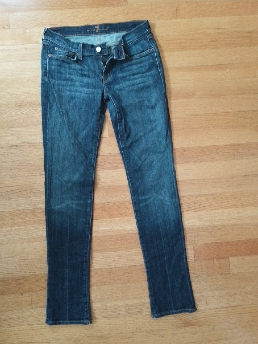 Y2K - 7 For All Mankind Roxy Women's Blue Slim Fit Jeans